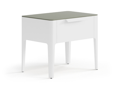 Мебель Тумба прикроватная Piega 1 ящик. Цвет Матовый белоснежный. Материал Гладкая эмаль. Коллекция Тумба прикроватная Piega 1 ящик. Фото. Мебель Тумба прикроватная Piega 1 ящик. Цвет Матовый белоснежный. Материал Гладкая эмаль. Коллекция Тумба прикроватная Piega 1 ящик. Картинка.