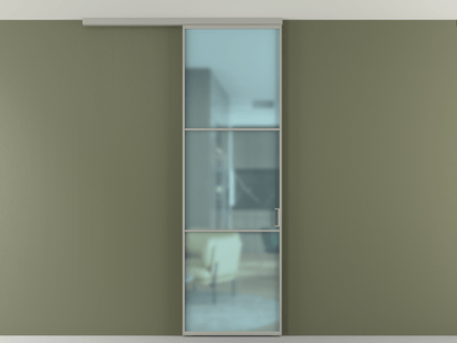 Алюминевая перегородка АЛПР 040.03_АНСР_САТ ГОЛ_new. Цвет Алюминий нейтральный серый. Материал Алюминий в эмали. Коллекция Перегородка Formato вдоль стены на потолок одностворчатая. Фото. Алюминевая перегородка АЛПР 040.03_АНСР_САТ ГОЛ_new. Цвет Алюминий нейтральный серый. Материал Алюминий в эмали. Коллекция Перегородка Formato вдоль стены на потолок одностворчатая. Картинка.