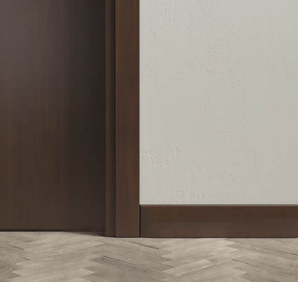 Плинтус Плинтус Универсальный 100 мм. Цвет Бук тёмный с патиной. Коллекция Плинтус Универсальный 100 мм. Картинка.