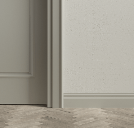 Плинтус Плинтус Неоклассический. Цвет Матовый нейтральный серый. Коллекция Плинтус Неоклассический. Картинка.