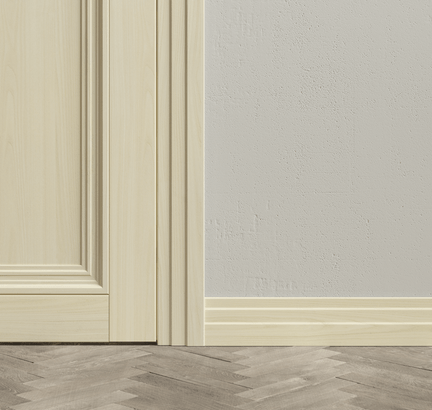 Плинтус Плинтус Каскадный. Цвет Молочный ясень. Коллекция Плинтус Каскадный. Картинка.