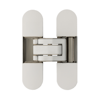 Фурнитура для дверей Скрытая петля для классического и обжимного алюминиевого короба. Цвет Белый. Коллекция Скрытая петля для классического и обжимного алюминиевого короба. Картинка.