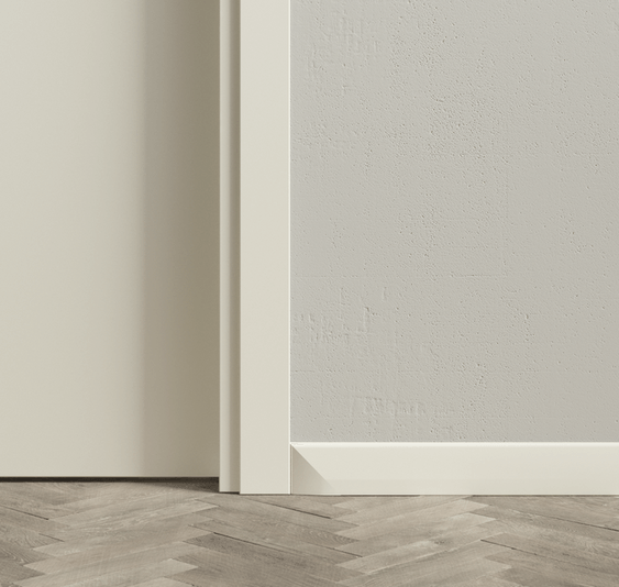 Плинтус Плинтус Универсальный 75 мм. Цвет Бук жемчуг. Коллекция Плинтус Универсальный 75 мм. Картинка.