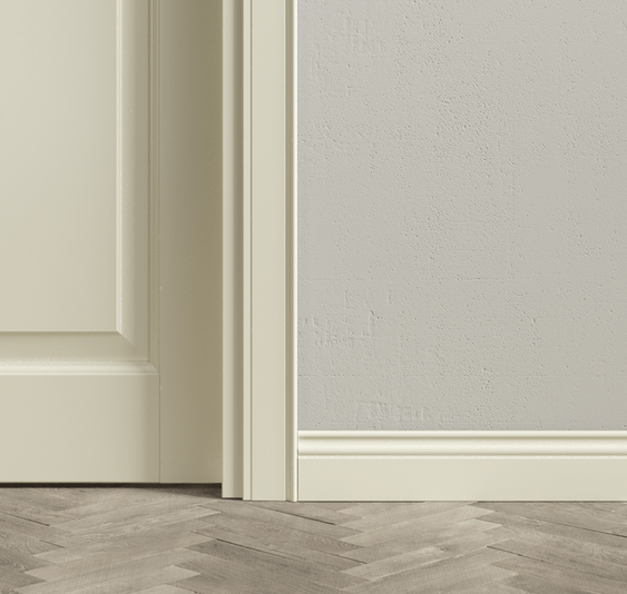 Плинтус Плинтус Классический. Цвет Матовый молочно-белый. Коллекция Плинтус Классический. Картинка.