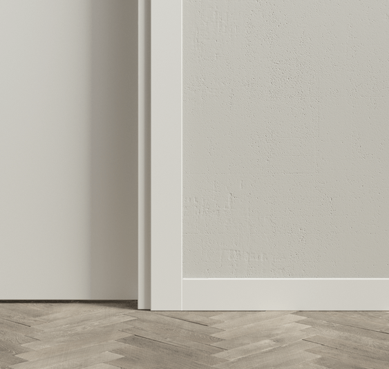 Плинтус Плинтус Плоский 75 мм. Цвет Бук белоснежный. Коллекция Плинтус Плоский 75 мм. Картинка.