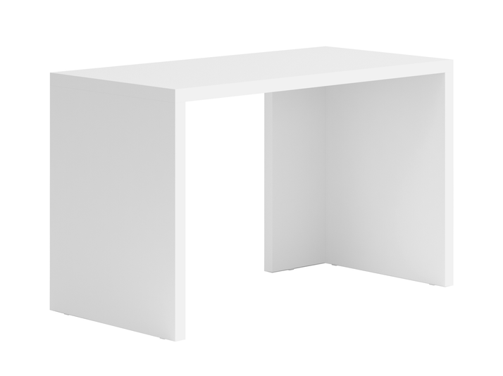 Мебель Стол Модуле письменный с двумя опорами. Цвет Матовый белоснежный. Материал Гладкая эмаль. Коллекция Стол Модуле письменный с двумя опорами. Картинка.