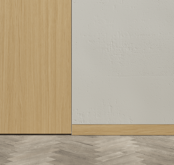 Плинтус Плинтус Скрытый. Цвет Дуб золотой матовый рифт. Коллекция Плинтус Скрытый. Картинка.