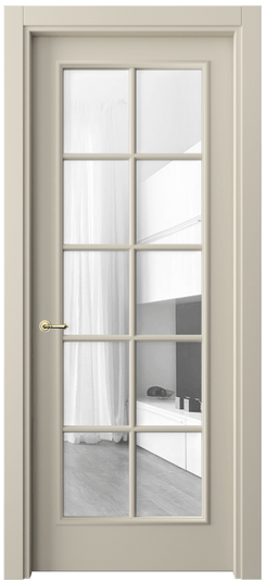 Межкомнатная дверь 8102 МБСР ПРОЗ. Цвет Матовый бежево-серый. Материал Гладкая эмаль. Коллекция Paris. Фото. Дверь межкомнатная 8102 МБСР ПРОЗ. Цвет Матовый бежево-серый. Материал Гладкая эмаль. Коллекция Paris. Картинка.