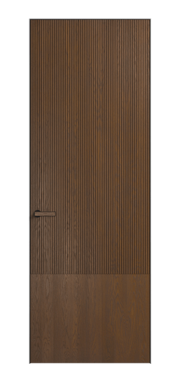 Дверь межкомнатная ПУ 8203 ДКШ.М Дуб каштановый матовый. Цвет Дуб каштановый матовый. Материал Массив дуба матовый. Коллекция Velvet. Картинка.