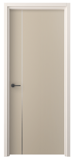 Дверь межкомнатная 4201 ПЭСБ. Цвет ПЭТ светло-бежевый. Материал ПЭТ. Коллекция Freedom. Картинка.