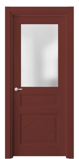 Межкомнатная дверь 6344 Оксид красный RAL 3009. Цвет RAL Оксид красный RAL 3009. Материал Массив бука эмаль. Коллекция Toscana Rombo. Фото. Дверь межкомнатная 6344 Оксид красный RAL 3009. Цвет RAL Оксид красный RAL 3009. Материал Массив бука эмаль. Коллекция Toscana Rombo. Картинка.
