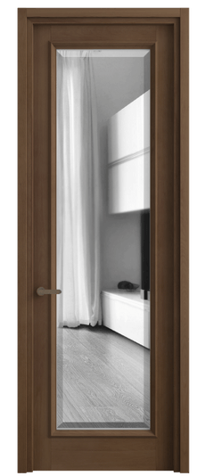 Дверь межкомнатная 6702 БТМ ЗЕР ФАЦ. Цвет Бук тёмный матовый. Материал Массив бука матовый. Коллекция Шарм. Картинка.