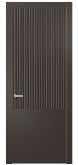 Дверь межкомнатная 8646 МАН . Цвет Матовый антрацит. Материал Гладкая эмаль. Коллекция Alba. Картинка.
