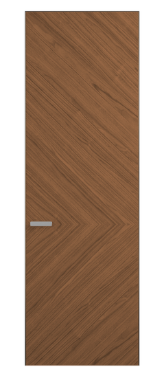 Дверь межкомнатная АКП 0202 ОУММР Орех умбра матовый. Цвет Орех умбра матовый рифт. Материал Радиальный шпон Naturwood. Коллекция Rift. Картинка.