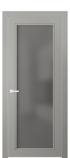 Дверь межкомнатная 8000 МНСР СЕР САТ. Цвет Матовый нейтральный серый. Материал Гладкая эмаль. Коллекция Neo Classic. Картинка.