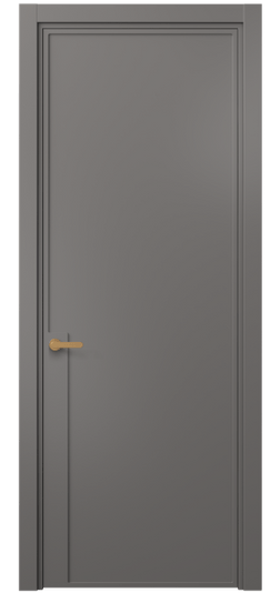 Дверь межкомнатная 8603 МКЛС . Цвет Матовый классический серый. Материал Гладкая эмаль. Коллекция Frame. Картинка.