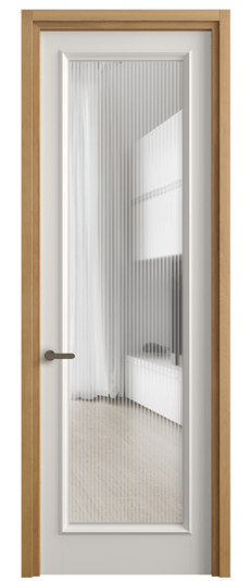 Дверь межкомнатная 6702 МПБЛ MORU. Цвет Матовый пудровый белый. Материал Гладкая эмаль. Коллекция Шарм. Картинка.