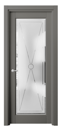 Дверь межкомнатная 6300 БКЛС САТ-Ф. Цвет Бук классический серый. Материал Массив бука эмаль. Коллекция Toscana Litera. Картинка.