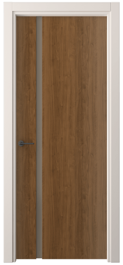 Дверь межкомнатная 4222 ЛОР БР САТ. Цвет Лесной орех. Материал Ламинатин. Коллекция Freedom. Картинка.
