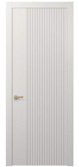 Дверь межкомнатная 8643 МСР . Цвет Матовый серый. Материал Гладкая эмаль. Коллекция Alba. Картинка.