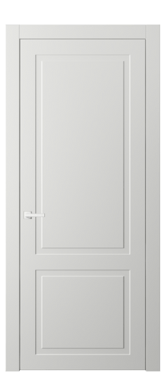 Дверь межкомнатная АКП 8002 МССР. Цвет Матовый светло-серый. Материал Гладкая эмаль. Коллекция Neo Classic. Картинка.