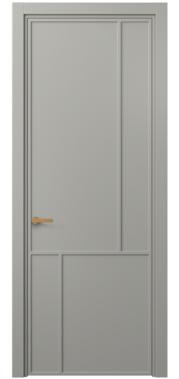 Дверь межкомнатная 8606 МНСР . Цвет Матовый нейтральный серый. Материал Гладкая эмаль. Коллекция Фрэйм. Картинка.