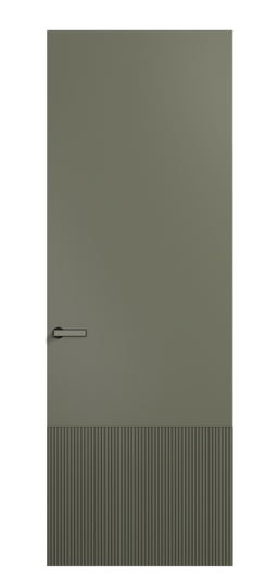 Дверь межкомнатная АКУ 8202 МОТ Матовый оливковый тёмный. Цвет Матовый оливковый тёмный. Материал Гладкая эмаль. Коллекция Velvet. Картинка.