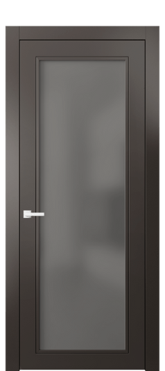 Дверь межкомнатная 8000 МАН СЕР САТ. Цвет Матовый антрацит. Материал Гладкая эмаль. Коллекция Neo Classic. Картинка.