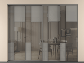 Алюминевая перегородка vntl4_5_АКЛС_Серый сатин триплекс+Серый триплекс_new. Цвет Алюминий классический серый. Материал Алюминий в эмали. Коллекция Перегородка Мозаик внутри проёма 4 створки с синхронным механизмом. Фото. Алюминевая перегородка vntl4_5_АКЛС_Серый сатин триплекс+Серый триплекс_new. Цвет Алюминий классический серый. Материал Алюминий в эмали. Коллекция Перегородка Мозаик внутри проёма 4 створки с синхронным механизмом. Картинка.