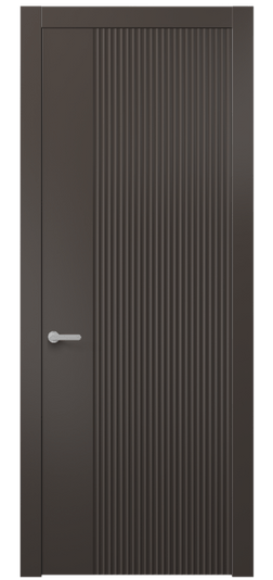 Дверь межкомнатная 8643 МАН . Цвет Матовый антрацит. Материал Гладкая эмаль. Коллекция Alba. Картинка.