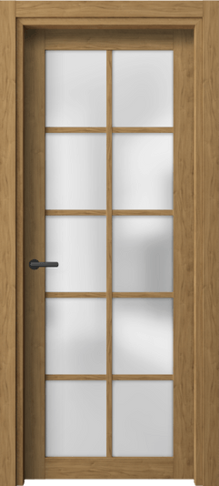 Дверь межкомнатная 2106 ГОР САТ. Цвет Грецкий орех. Материал Ламинатин. Коллекция Neo. Картинка.