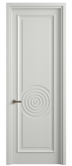 Дверь межкомнатная 6709 МССР. Цвет Матовый светло-серый. Материал Гладкая эмаль. Коллекция Шарм. Картинка.