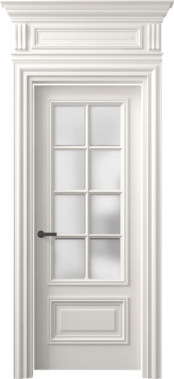 Дверь межкомнатная 7316 БПБЛ САТ. Цвет Бук пудровый белый. Материал Массив бука эмаль. Коллекция Antique. Картинка.