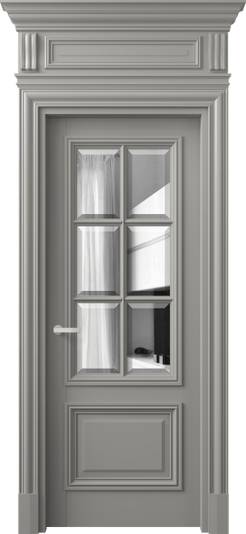 Дверь межкомнатная 7312 БНСР ДВ ЗЕР Ф. Цвет Бук нейтральный серый. Материал Массив бука эмаль. Коллекция Antique. Картинка.