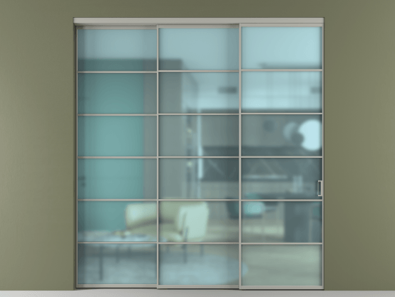 Алюминевая перегородка АЛПР 040.04_АНСР_САТ ГОЛ_new. Цвет Алюминий нейтральный серый. Материал Алюминий в эмали. Коллекция Перегородка Formato внутри проёма 3 створки с синхронным механизмом. Фото. Алюминевая перегородка АЛПР 040.04_АНСР_САТ ГОЛ_new. Цвет Алюминий нейтральный серый. Материал Алюминий в эмали. Коллекция Перегородка Formato внутри проёма 3 створки с синхронным механизмом. Картинка.