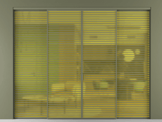 Перегородка Формато внутри проёма 4 створки