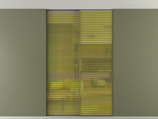 Перегородка Формато внутри проёма скрытое крепление в потолок 2 створки