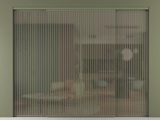 Перегородка Formato внутри проёма 4 створки