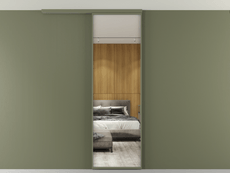 Перегородка Формато вдоль стены на потолок 1 створка