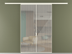 Перегородка Формато вдоль стены 2 створки