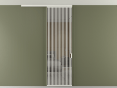 Перегородка Formato вдоль стены на потолок 1 створка