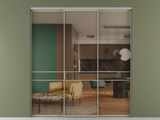 Перегородка Формато внутри проёма 3 створки