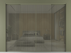 Перегородка Формато внутри проёма 4 створки