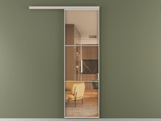 Перегородка Формато вдоль стены 1 створка