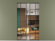 Перегородка Formato скрытый пенал 2 створки