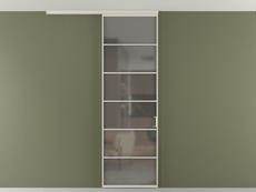 Перегородка Формато вдоль стены на потолок 1 створка