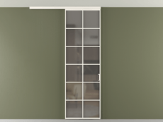 Перегородка Формато вдоль стены на потолок 1 створка