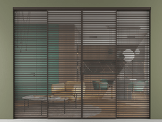 Перегородка Формато внутри проёма 4 створки