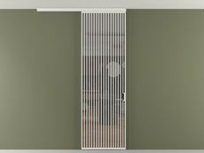 Перегородка Формато вдоль стены на потолок 1 створка