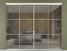 Перегородка Формато внутри проёма 4 створки